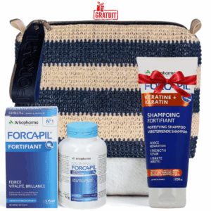 FORCAPIL TROUSSE CHEVEUX ET ONGLES 180 GELULES+SHAMPOOING (OFFERT)