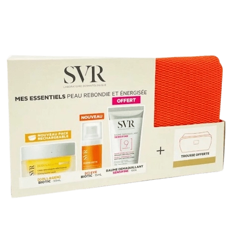 SVR TROUSSE COLLAGEN BIOTIC+ C EYE+BAUME DEMAQUILMLANT OFFERT
