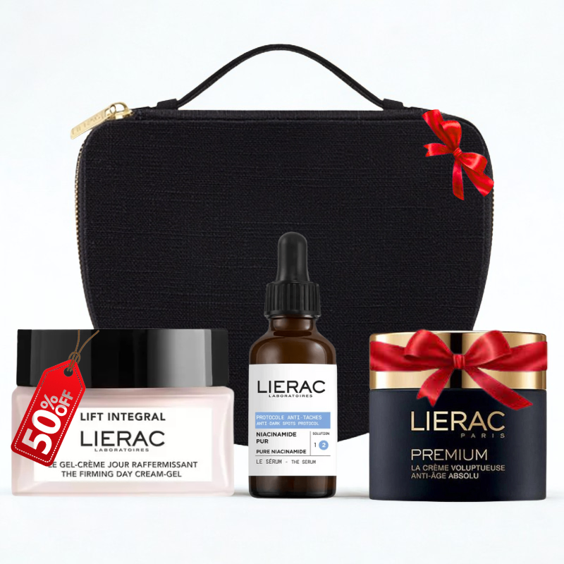 LIERAC COFFRET SERUM ANTI TACHES 30ML+LIFT INTEGRAL LE GEL CREME 50ML (-50%)+PREMIUM CREME VOLUPTUEUSE 15ML (OFFERT)