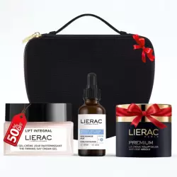 LIERAC COFFRET SERUM ANTI TACHES 30ML+LIFT INTEGRAL LE GEL CREME 50ML (-50%)+PREMIUM CREME VOLUPTUEUSE 15ML (OFFERT)