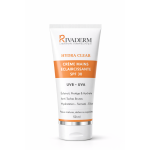 RIVADERM HYDRA CLEAR - CREME MAINS ECLAIRCISSANTE SPF30 50ML