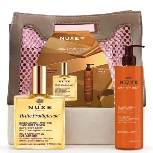 NUXE SAC HUILE PRODIGIEUSE 100ML + REVE DE MIEL GEL NETTOYANT ET DEMAQUILLANT 200ML (OFFERT)