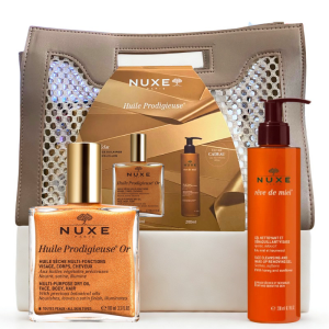 NUXE SAC HUILE PRODIGIEUSE OR VAPORISATEUR 100ML+REVE DE MIEL GEL NETTOYANT ET DEMAQUILLANT 200ML (OFFERT)